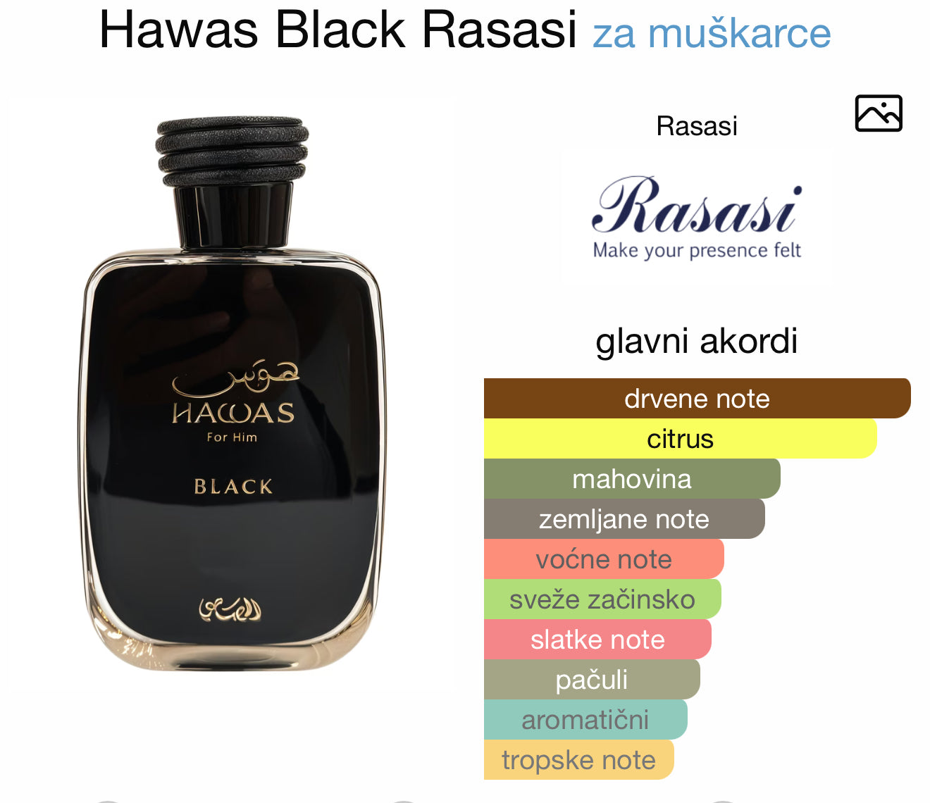 Rasasi Hawas Black