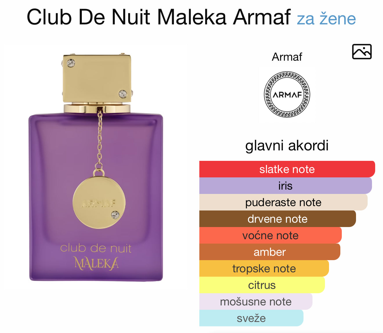 MALEKA Club De Nuit by ARMAF