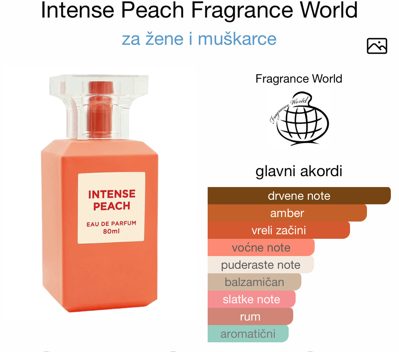 Intense Peach by Fragnance World