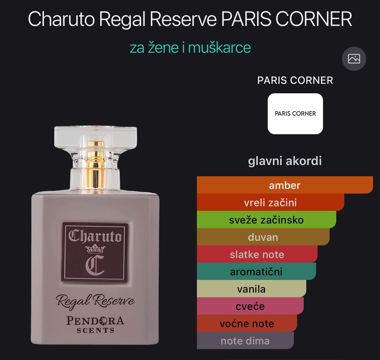 Charuto Regal Reserve by Pendora Scents
