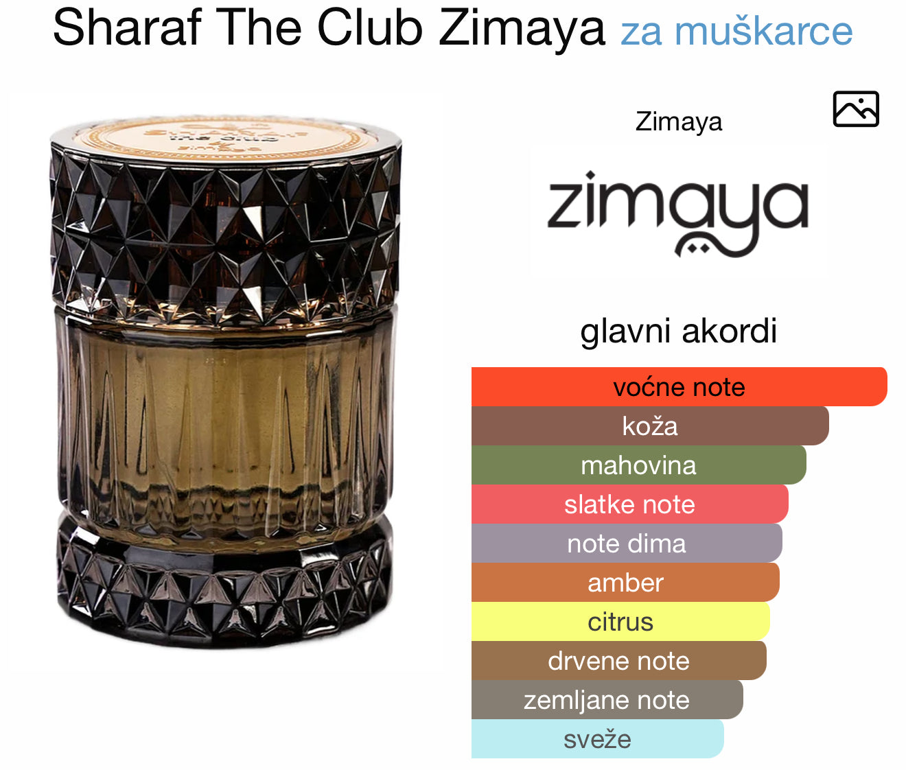 Sharaf The Club Extrait de Parfum by Zimaya