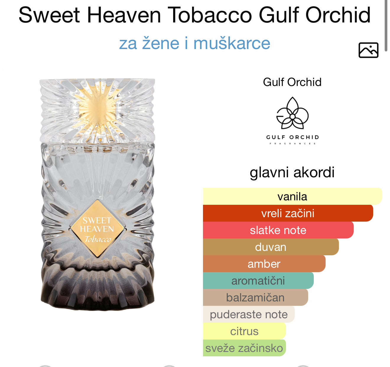 Sweet Heawen Tobacco by Gulf Orchid
