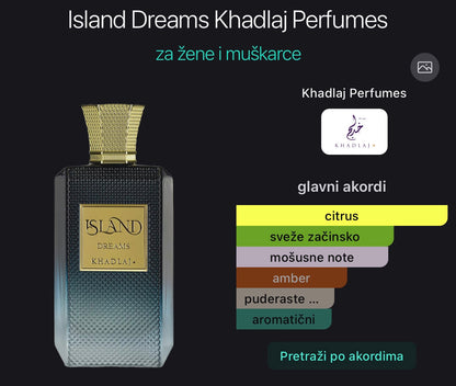 Island Dreams Extrait by Khadlaj