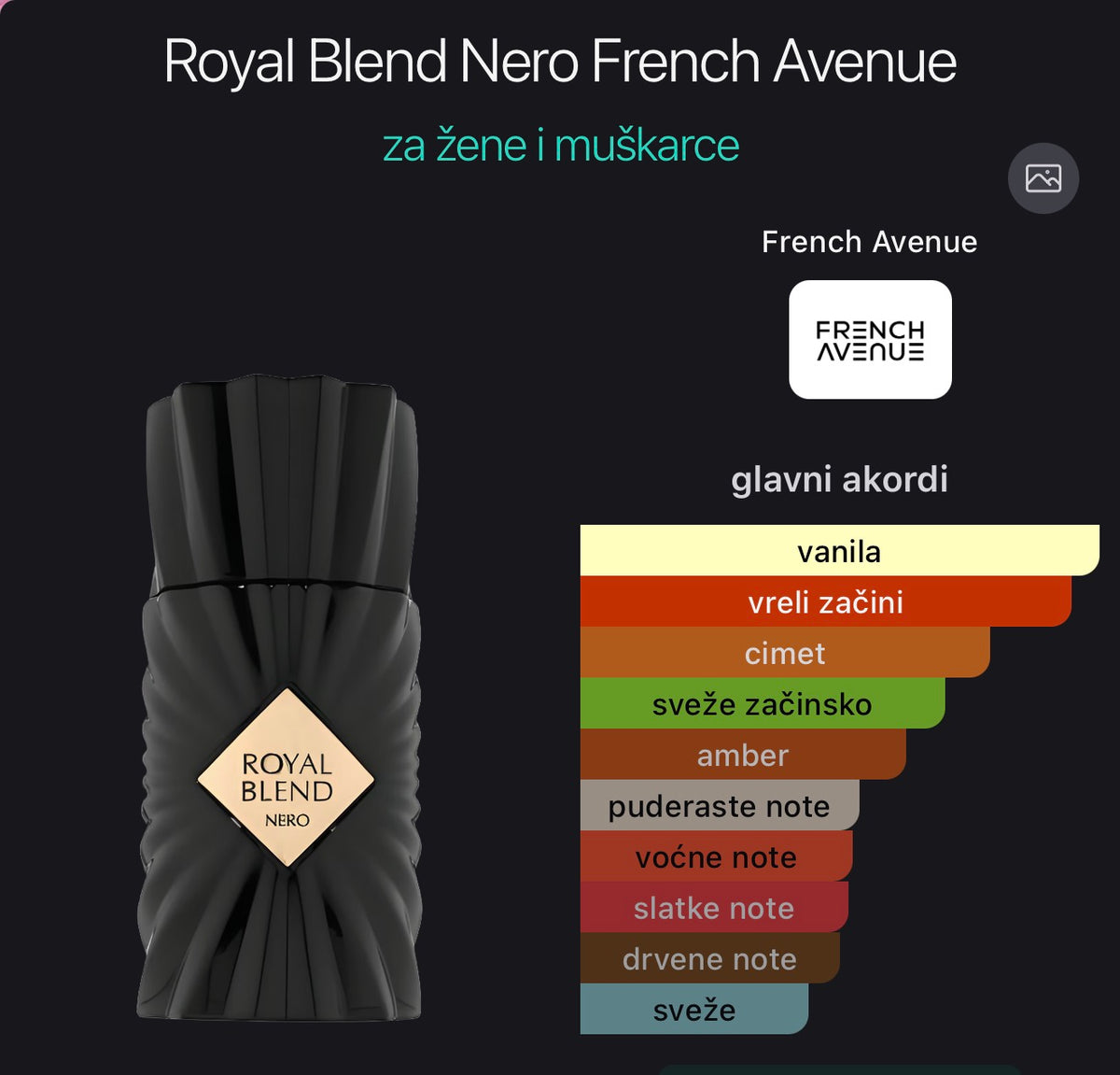 Royal Blend Nero French Avenue