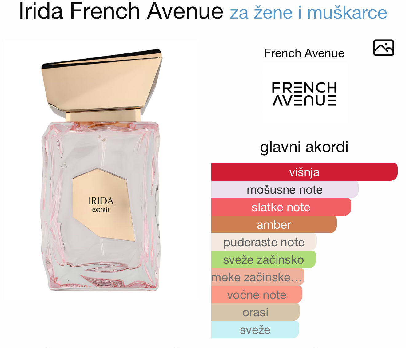 IRIDA Extrait by French Avenue