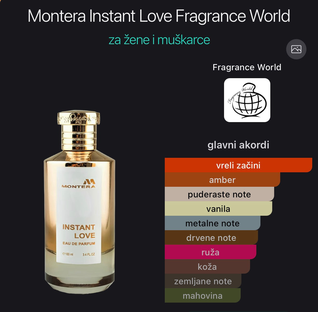 Montera Instant Love Fragnance World