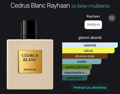 Cedrus Blanc Rayhaan