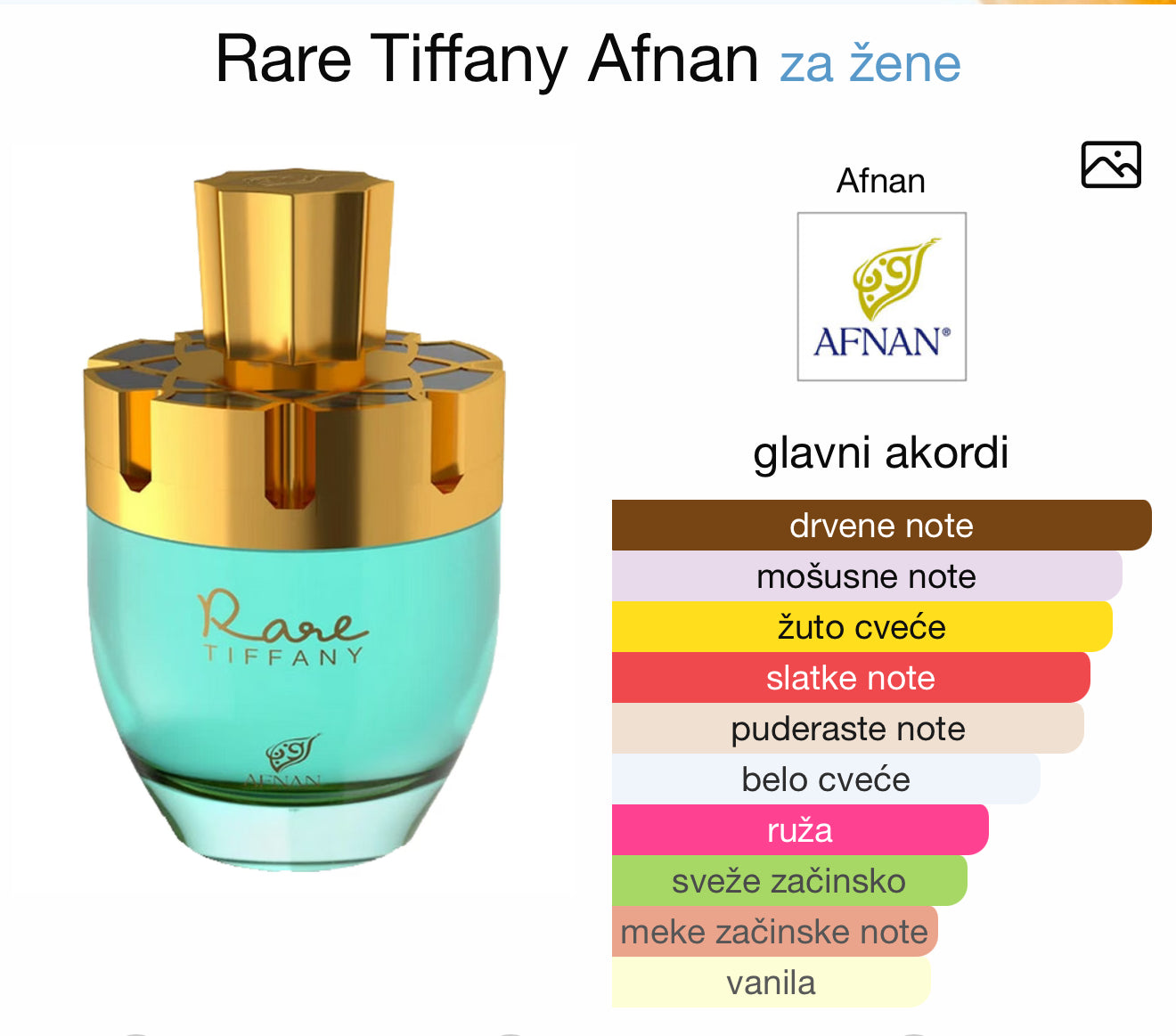 Rare Tiffany by Afnan