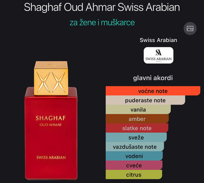 Shaghaf Oud Ahmar Swiss Arabian TESTER