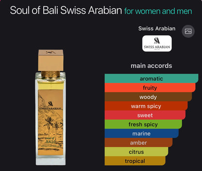 Soul of Bali Extrait de Parfum Swiss Arabian