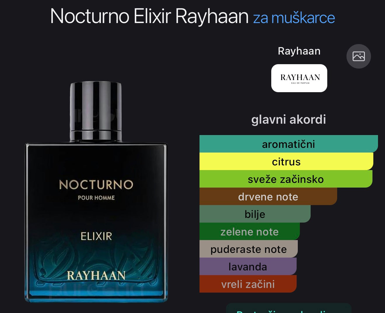 Rayhaan Nocturno Elixir