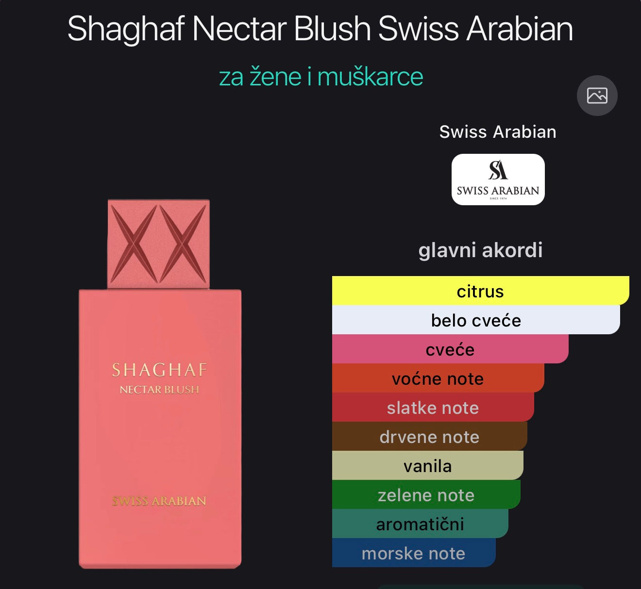 Shaghaf Nectar Blush by Swiss Arabian